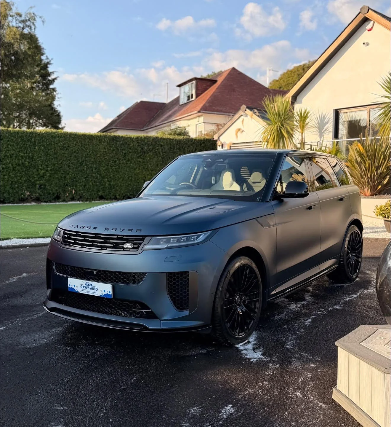 Matte grey Range Rover valeted by Gaw’s Auto